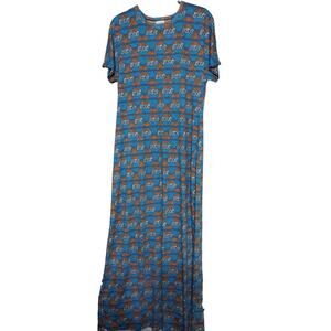 LuLaRoe Dress USA Logo All Over Size Medium